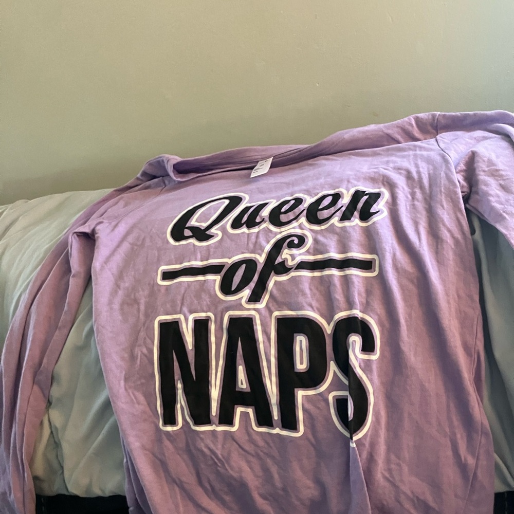 Purple 'Queen of Naps' Long Sleeve Shirt